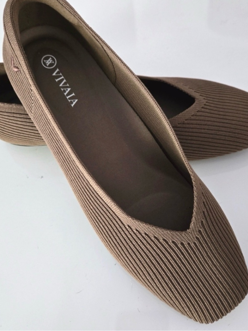 Vivaia Margot 2.0 Square-Toed V-Cut Comfort Ballet Flats, EU 38.5 - US 7.5 -